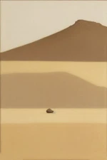 Large Abstract Painting 2x3' Earthtone 6 Geometric Demrin Fine Art Original NEW