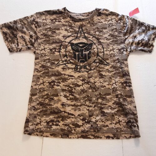 Universal Studios Transformers NEST Camo Army Fatigue T-Shirt Young Men Large
