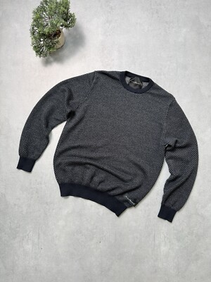 John Richmond Sweater Jumper Size M Blue Pullover Men 