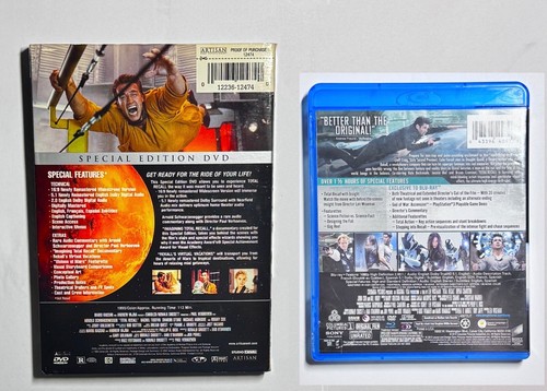 Total Recall 1990 Widescreen DVD + Total Recall 2012 2 Disc Blu-Ray, DVD - Picture 2 of 4