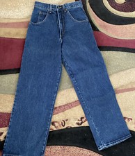 Vtg NOS Solo Semore Jeans Size 28 Mens Blue Baggy Fit Wide Leg USA Made 90s NWT