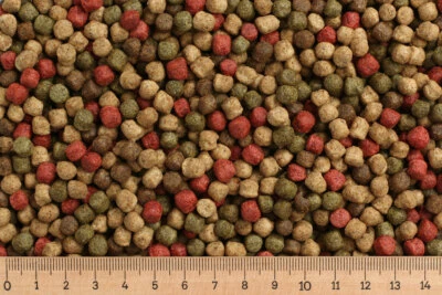 (Grundpreis 3,06 €/kg) - 15 kg Premium Koifutter Japan - Mix 6,0 mm schwimmend