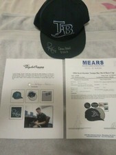 SCOTT KAZMIR  SIGNED GAME USED 2006 TAMPA BAY HAT.  MEARS LOA. & A KAZMIR LOA