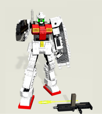 CUSTOM building INSTRUCTION Manual for RGM-79C Gundam Mecha Lego MOC