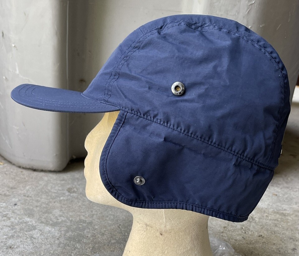 Lands' End Squall Sherpa Fleece Lined Waterproof Winter Hat Size XL Radiant Navy eBay