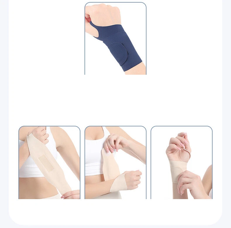 1 Pair Sports Wrist Wraps Band Fitness Gym Weight Lifting Brace Strap Bandage - Image 3 of 4