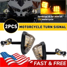 2x Led Motorcycle Turn Signals Indicator Amber Blinker Light Universal Mini Lamp 2x Led Motorcycle Turn Signals Indicator Amber Blinker Light Universal Mini Lamp
