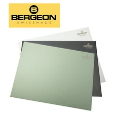 Bergeon 7808-01 Slightly Soft Anti-Skid Bench Mat in Black, Green & White - NEW!
