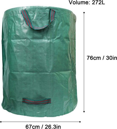4/8tlg Gartensack Säcke Laubsack Gartenabfallbehälter 272/300L Gartentasche - Bild 6 von 28