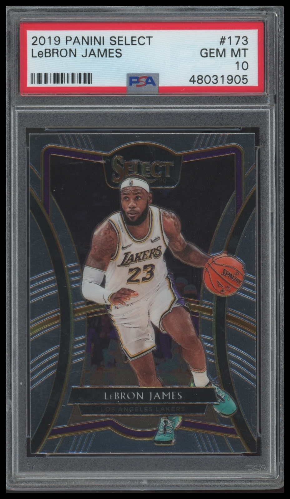 2019 Panini Select #173 Lebron James PSA 10