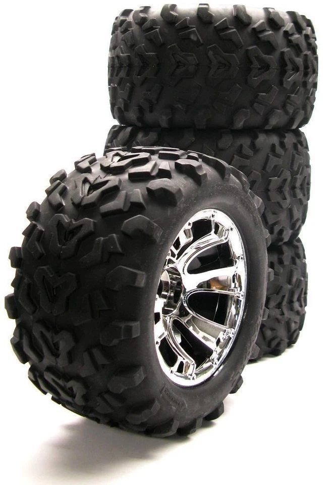 Fits Traxxas Nitro Revo 3.3 53097-3 - 6.3" Maxx TIRES & Geode WHEELS - Image 2 of 3