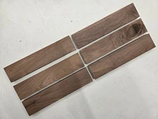 14" Very Cool Unique Set Of 6 Walnut Lumber Wood Kiln Dried Board Slab