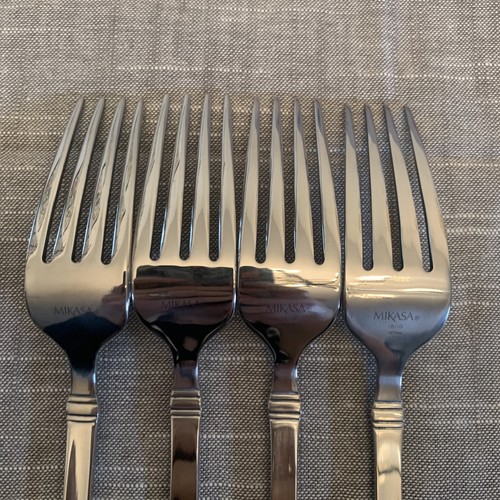 Mikasa Harmony Glossy Set of 4 Dinner Forks 18/10 Stainless Flatware - Picture 5 of 7