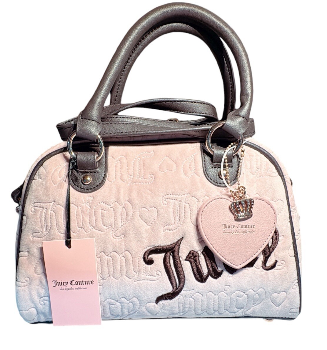 Juicy Couture Vintage Dreams Satchel Dusty Blush / Chocolate Color
