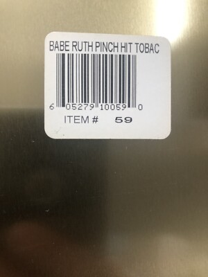 Vintage 1991 BABE RUTH Says Chew PINCH HIT Tobacco Metal Sign | eBay