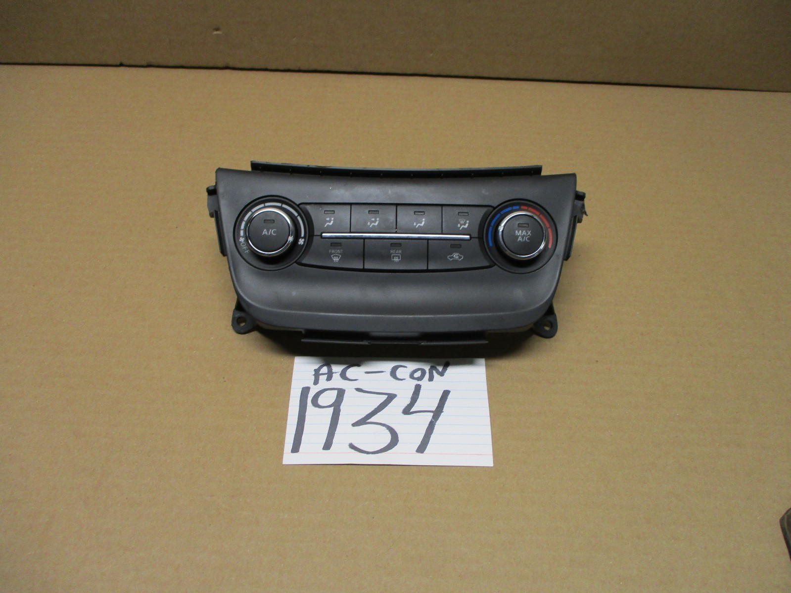 2013 2014 2015 Nissan Sentra AC and Heater Control Used Stock #1934-AC 