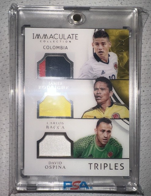 2017 Panini Immaculate Carlos Bacca James Rodriguez David Ospina Player Worn /60
