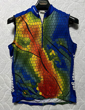 Vintage Sugoi Schlumberger Sleeveless Cycling Jersey Men's L