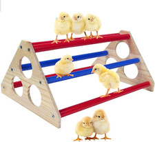 Chick Perch Wooden Roosting Bars with Sleeves Chick Stand Training Perch Chic...