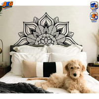 Metall-Mandala-Wanddekoration Lotusblume Schwarz FüR Zuhause Schlafzimmer BüRo
