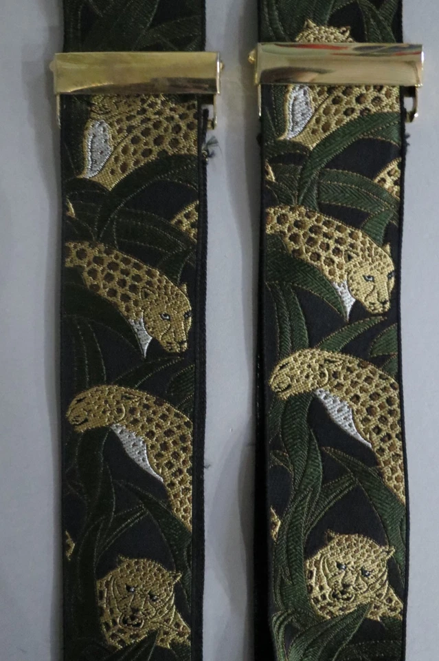 Trafalgar Mase en Inglaterra Leopardo Seda Oro Hard Wear Vestido Tirantes Foto 3 de 4