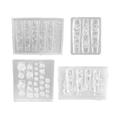 Butterfly and Rose Silicone Mould Portable for Creative Nail Art Supplies
