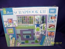 New Scrapbook Kit 2 8x8 Post Bound Albums  Embellishments 1200 pieces WT