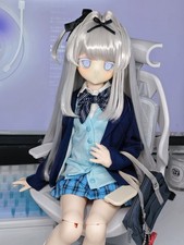 1/4 1/3 Long Bangs Styled Hairs High-temperature Fiber Wig Fit BJD Doll