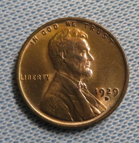 1929 D Lincoln Cent - BU RB