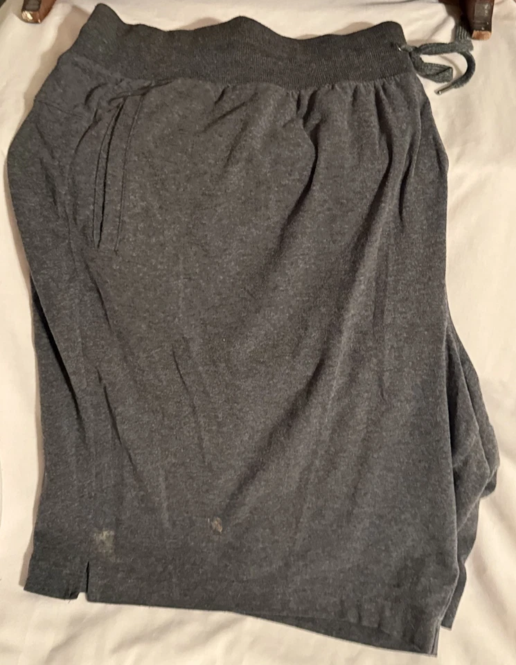 Women’s Tek Gear® Essential Gear Gray Bermuda Shorts 2X with Pockets, Drawstring - Image 2 of 4