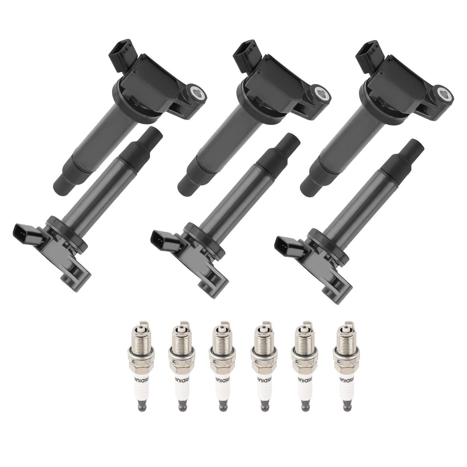 6x Ignition Coil Spark Plug for Toyota Avalon Camry Highlander Sienna 3.0L 3.3L