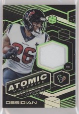 2018 Obsidian Atomic Material Relics Electric Etch Green 21/25 Lamar Miller 4f5