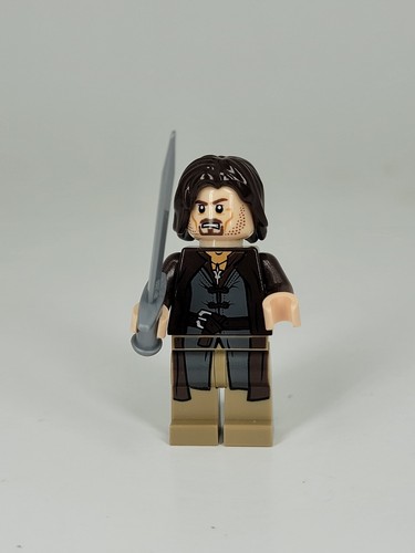 LEGO Minifigure Aragorn Dark Tan Legs (lor017) 9472 Lord Of The Rings Q3