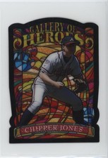 1998 Topps Gallery Gallery of Heroes Jumbo Chipper Jones #GH12 HOF hg6