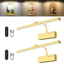Picture Light, 15.35inch Wireless Picture Lights for Wall Rechargeable, 5400m...