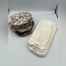 Nora’s Nursery 5 Cloth Diapers and 5 Inserts