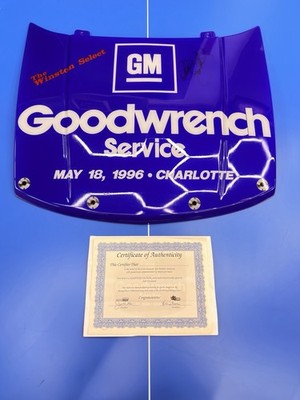1996 Dale Earnhardt Sr. Autographed GM Goodwrench Service Collectible Hood