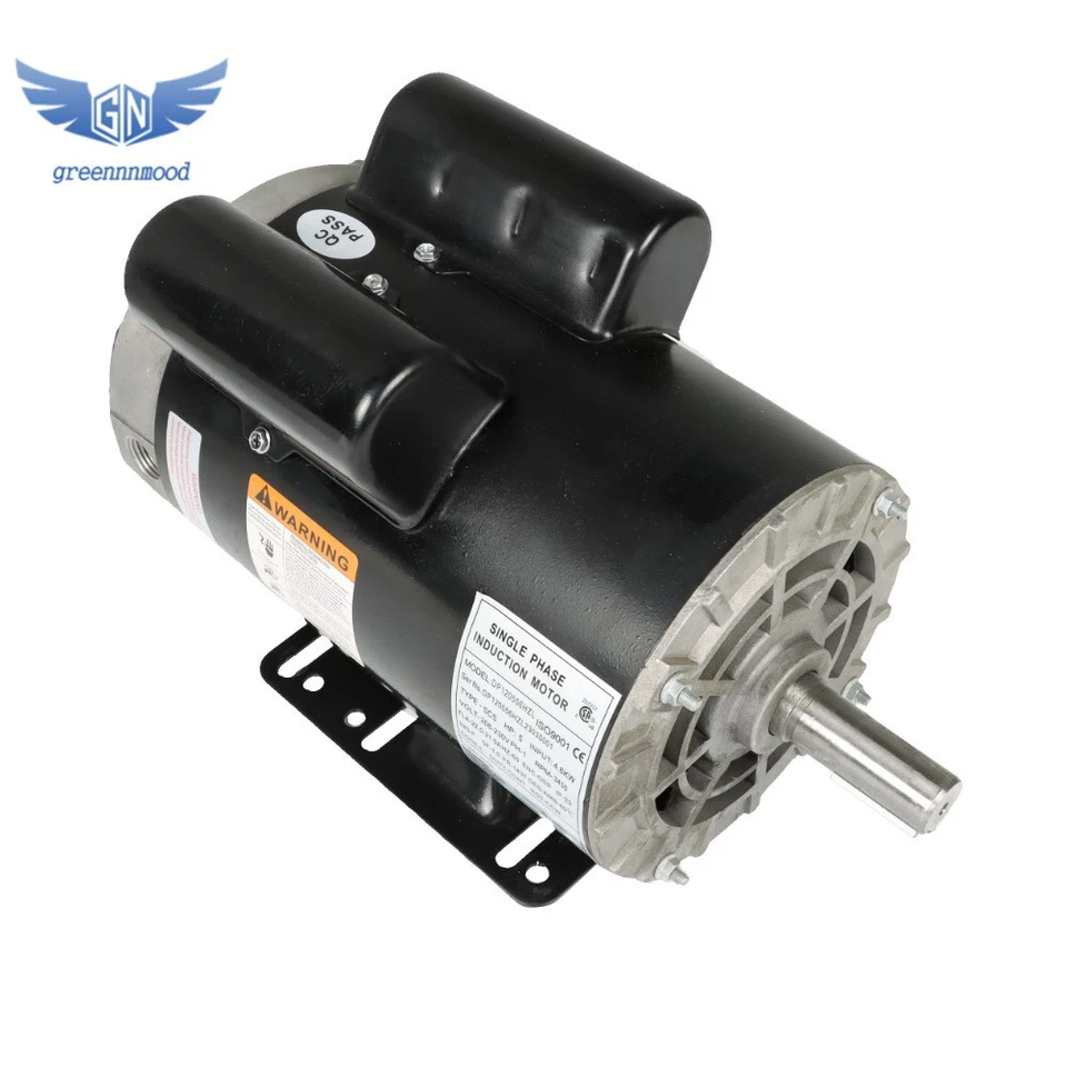 5 HP Air Compressor Duty Electric Motor – 230V, 3450 RPM, 56 Frame, CCW Rotation - Image 2 of 4
