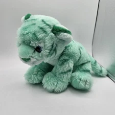 Wild Republic SOFT TEAL GREEN TIGER Plush STUFFED ANIMAL Toy