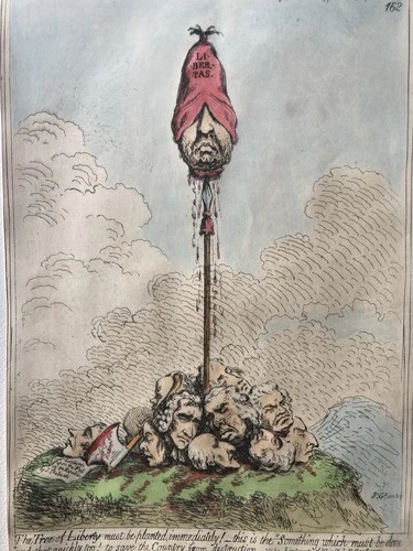 James Gillray Original Etching The Tree Of Liberty Bohn 1850 