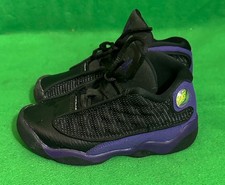 Nike Air Jordan 13 Retro Black Purple 414581-015 Shoes Size Toddler 9C.