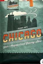 Trader Joe's CHICAGO Regional Reusable Shopping Tote Bag - Collect 'em All!