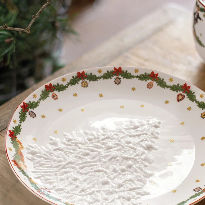 Coppa Piatto Natale Albero in Rilievo Villeroy & Boch Toy's Fantasy 25 cm, fotografia 9 di 12