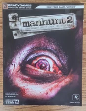 Manhunt 2 Brady Games Strategy Guide with Poster Rockstar PS2 PSP WII