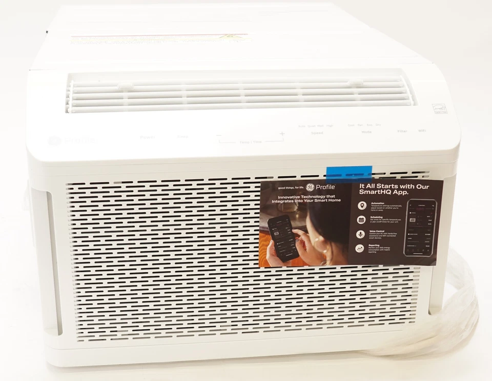 GE Profile ClearView 6,100 BTU Smart Ultra Quiet Window White Air Conditioner