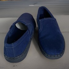Robert Wayne Men 12 Driving Loafers Navy Blue Leather Slip On Moccasin Shoes Robert wayne loafers - Gem main image 4