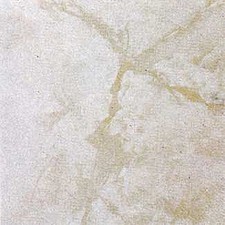 White Marble Vinyl Tile 40 Pc Adhesive Kitchen Flooring - Actual 12'' x 12''