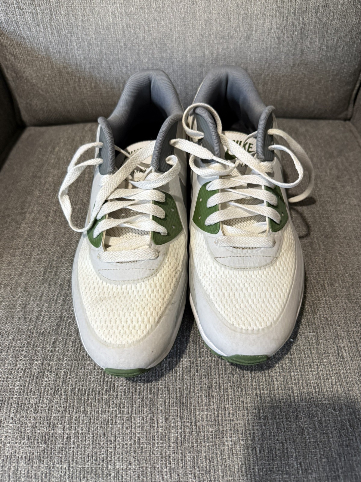 Nike Air Max 90 Golf Smoke Grey Dark Green Shoes Men's 11.5  CU9978-108 Sneakers