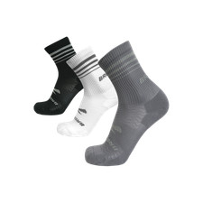 Brooks Run-In Crew 3-Pack Unisex Running Socks New