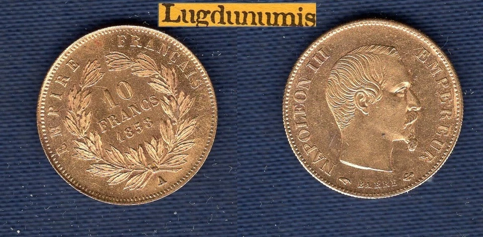 10 Francs OR 1858 A Paris SUP SPL Napoléon III IIIème République, 1871 - 1940 - Photo 1/1